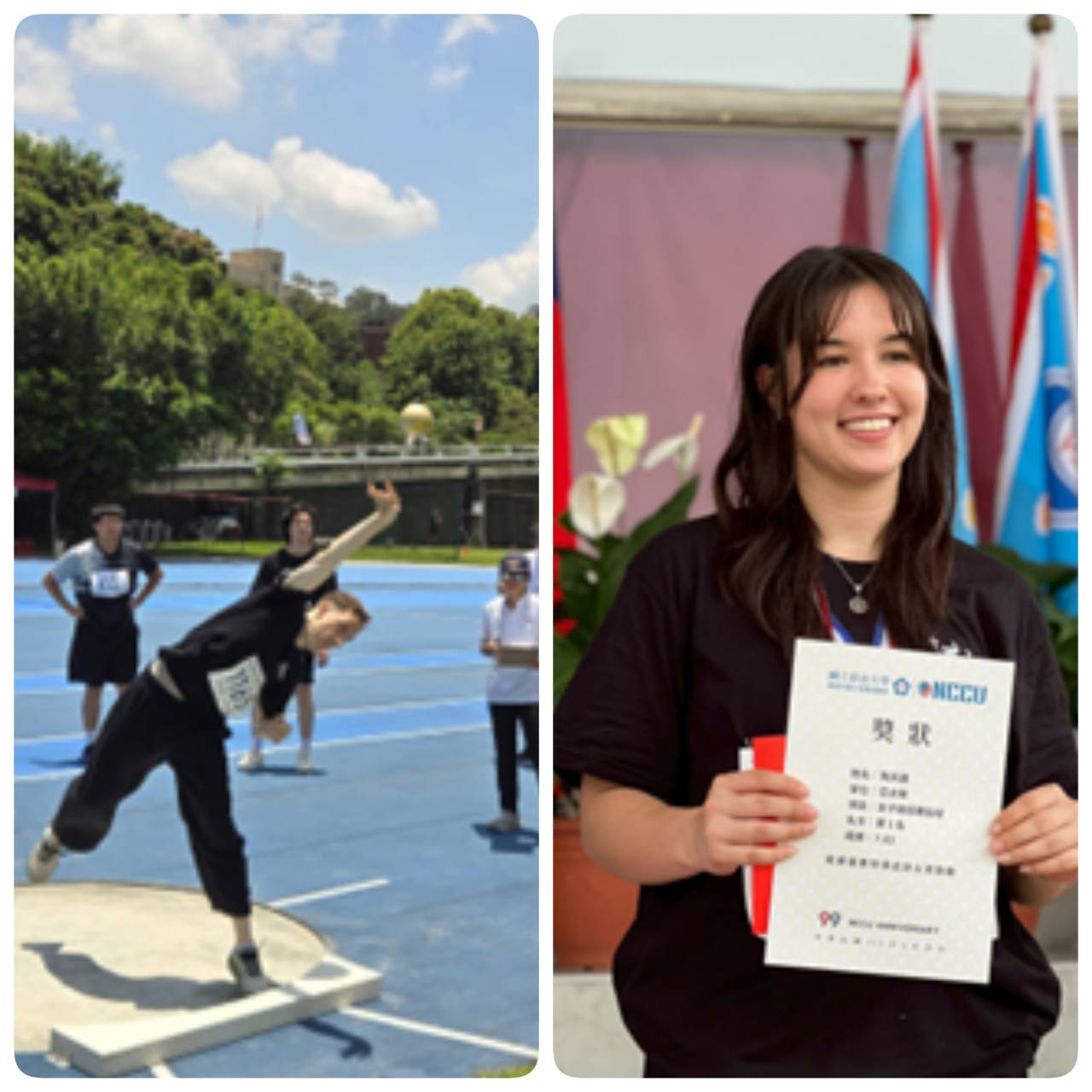 Field Events: Daniel Gombos and Aileen Towner both won awards in the shot put competition